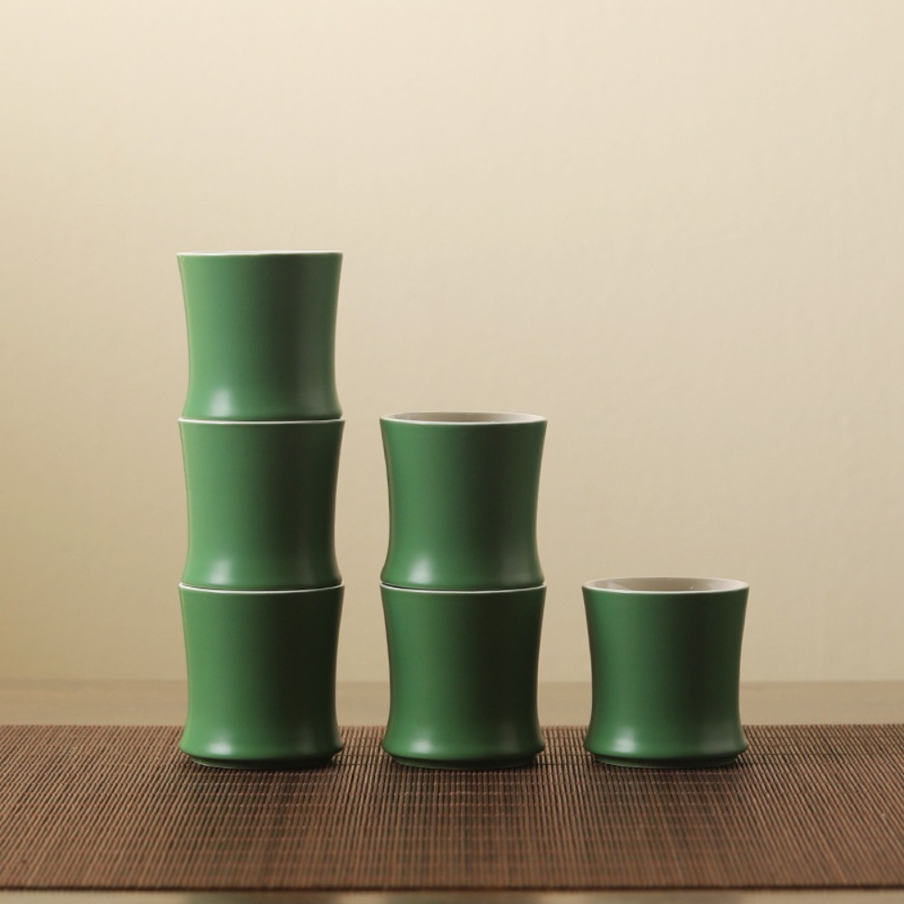 3pcs Master Cup Ceramic Bamboo - đánh giá và giá Gongfu Tea Set