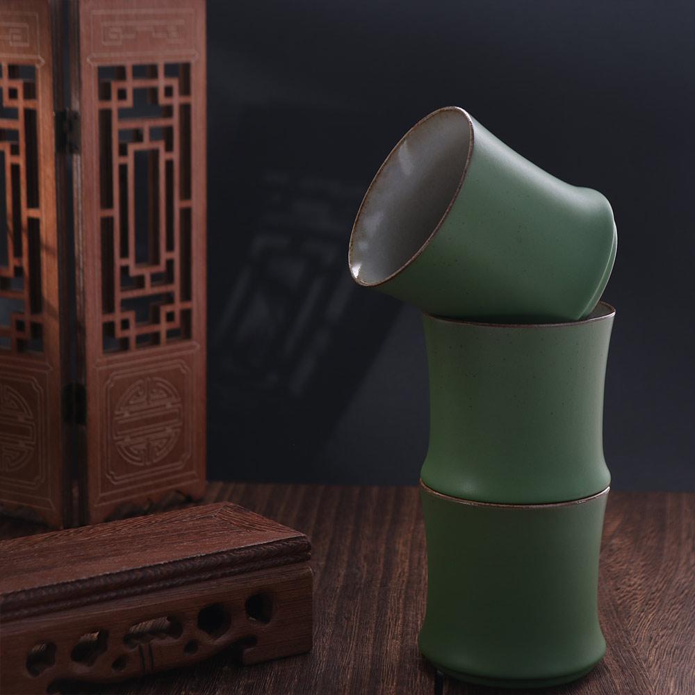 3pcs Master Cup Ceramic Bamboo - đánh giá và giá Gongfu Tea Set